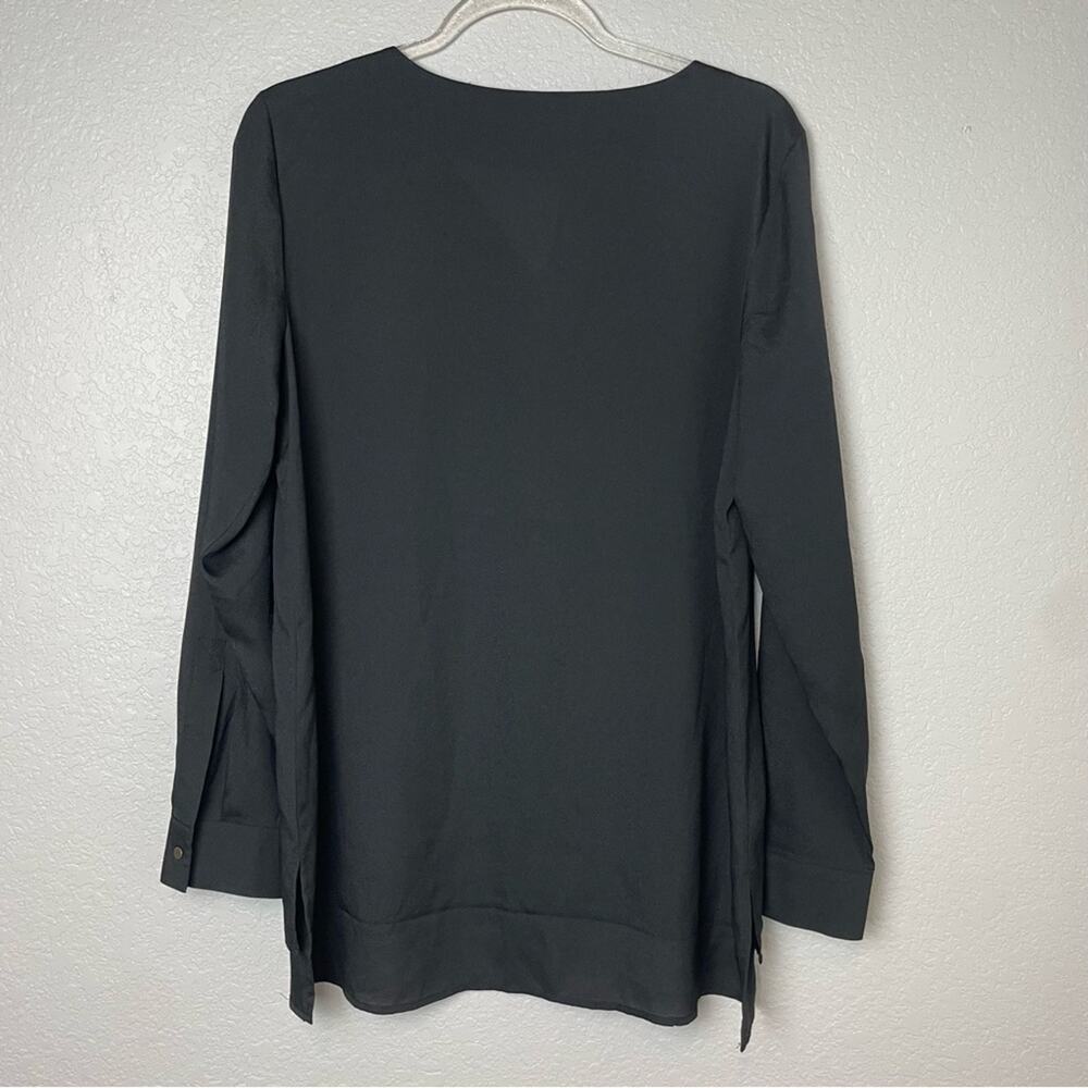 MARC NEW YORK Black Blouse w/Pleather Shoulder Patches Size M - Picture 7 of 7
